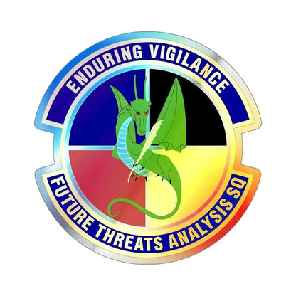 Future Threats Analysis Squadron (U.S. Air Force) Holographic STICKER Die-Cut Vinyl Decal 6 Inch Holographic - The Sticker Space