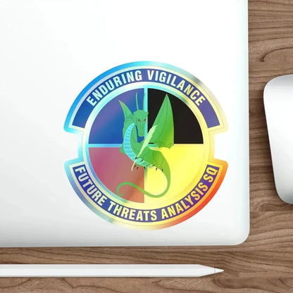 Future Threats Analysis Squadron (U.S. Air Force) Holographic STICKER Die-Cut Vinyl Decal - The Sticker Space