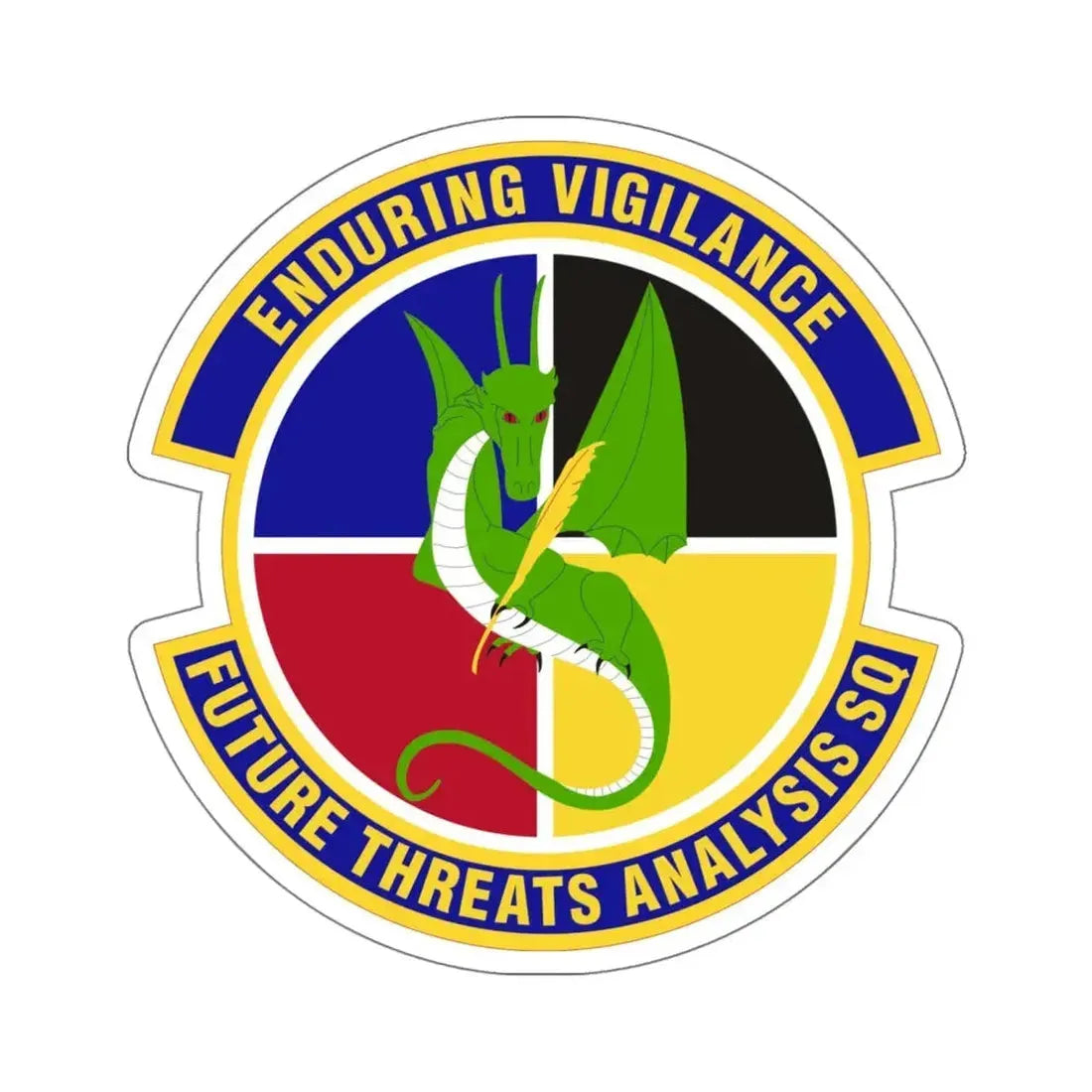 Future Threats Analysis Squadron (U.S. Air Force) STICKER Vinyl Die-Cut Decal 4 Inch - The Sticker Space