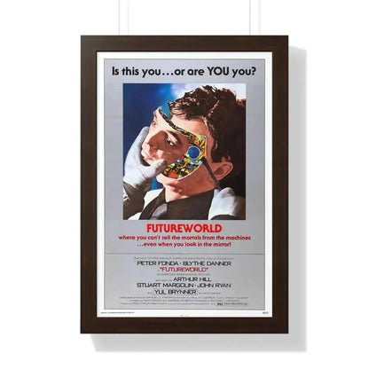 FUTUREWORLD 1976 - Framed Movie Poster 16″ x 24″ Walnut - The Sticker Space