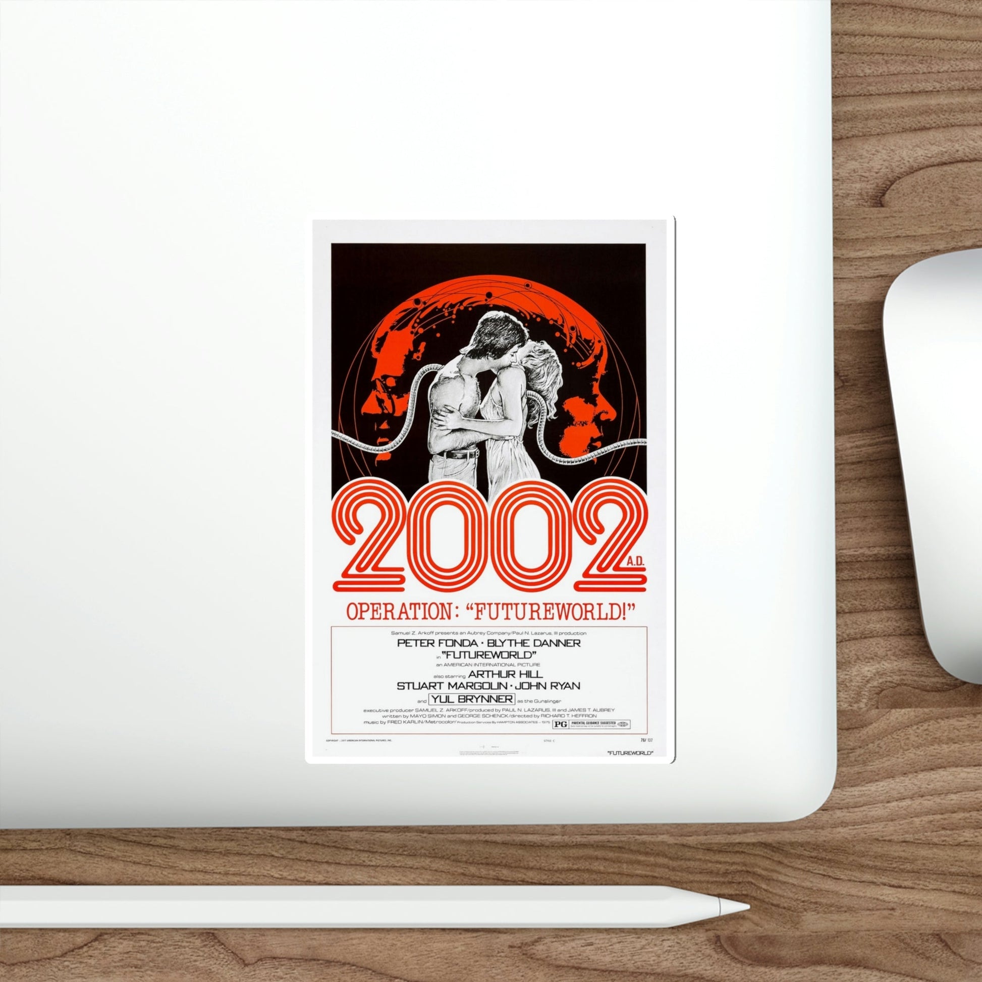 Futureworld 1976 Movie Poster STICKER Vinyl Die-Cut Decal-The Sticker Space