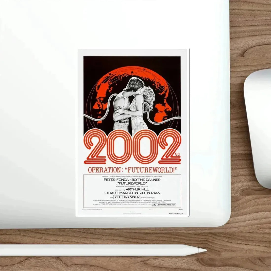 Futureworld 1976 Movie Poster STICKER Vinyl Die-Cut Decal - The Sticker Space