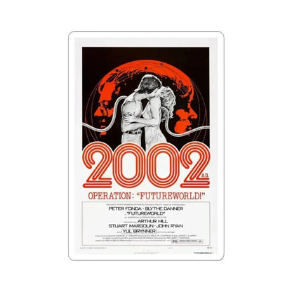 Futureworld 1976 Movie Poster - STICKER Vinyl Kiss-Cut Decal 3 Inch White - The Sticker Space
