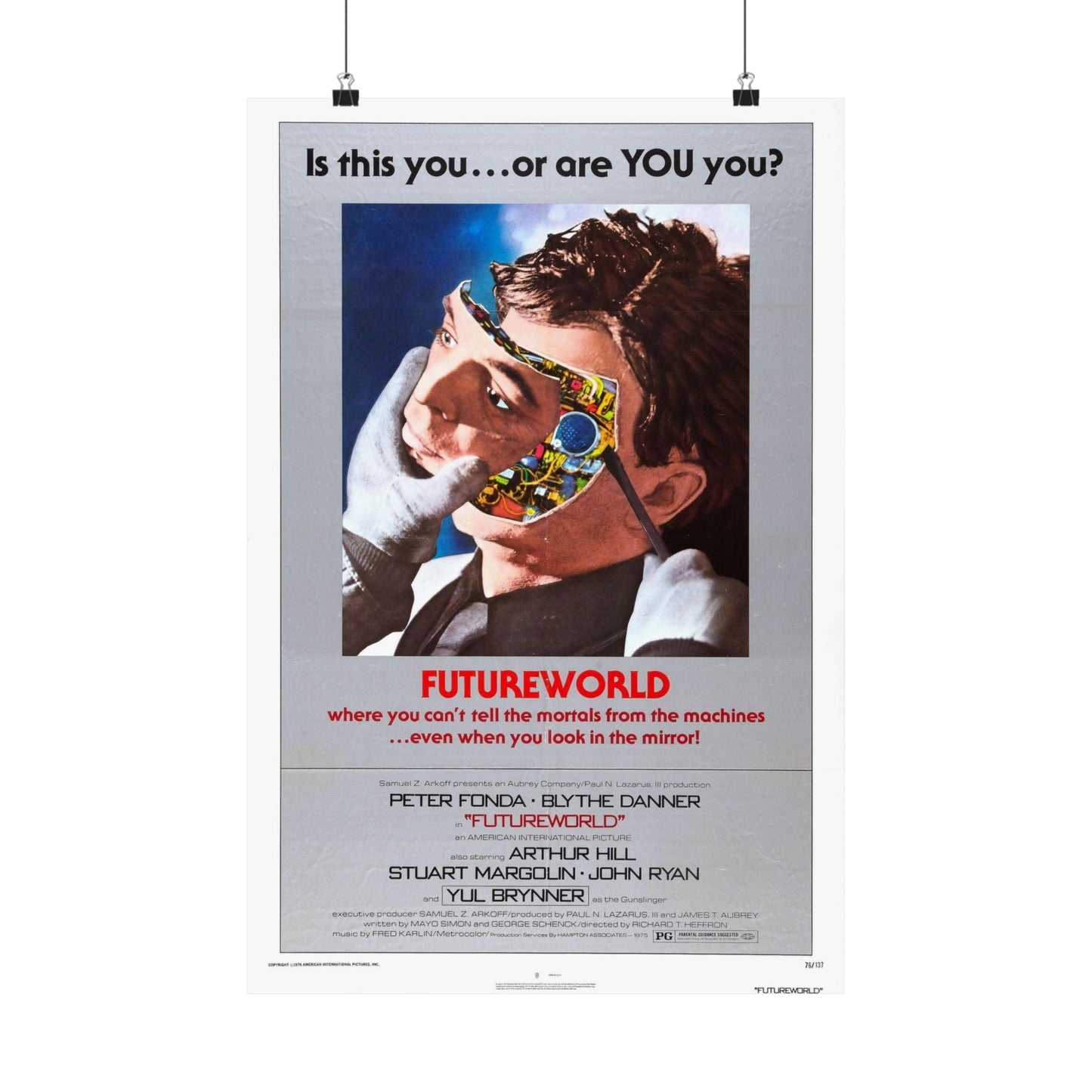 FUTUREWORLD 1976 - Paper Movie Poster-16″ x 24″-The Sticker Space