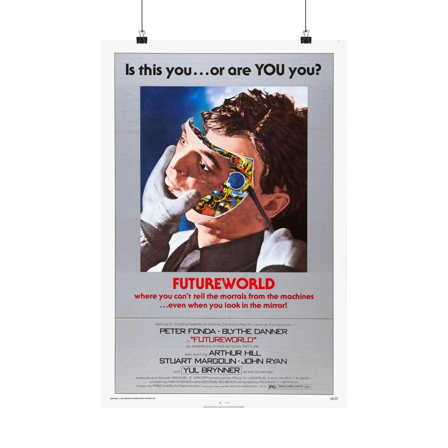 FUTUREWORLD 1976 - Paper Movie Poster-16″ x 24″-The Sticker Space