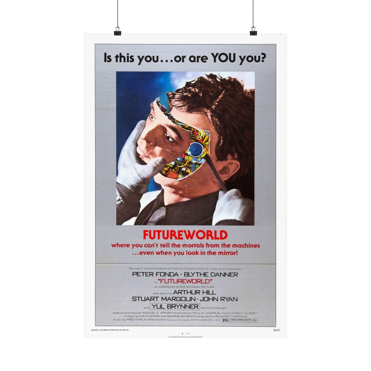 FUTUREWORLD 1976 - Paper Movie Poster-20″ x 30″-The Sticker Space