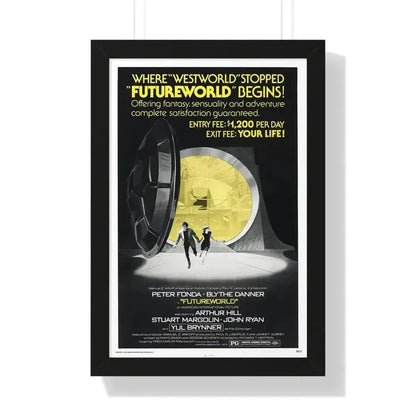 FUTUREWORLD (2) 1976 - Framed Movie Poster 16″ x 24″ Black - The Sticker Space