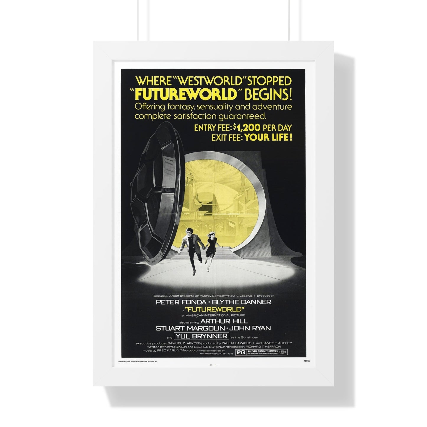 FUTUREWORLD (2) 1976 - Framed Movie Poster-16″ x 24″-The Sticker Space