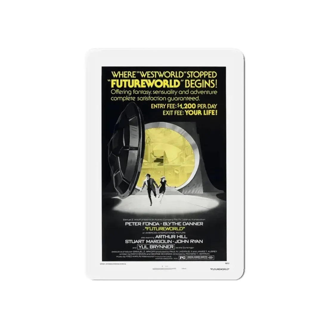 FUTUREWORLD (2) 1976 Movie Poster - Refrigerator Magnet - The Sticker Space