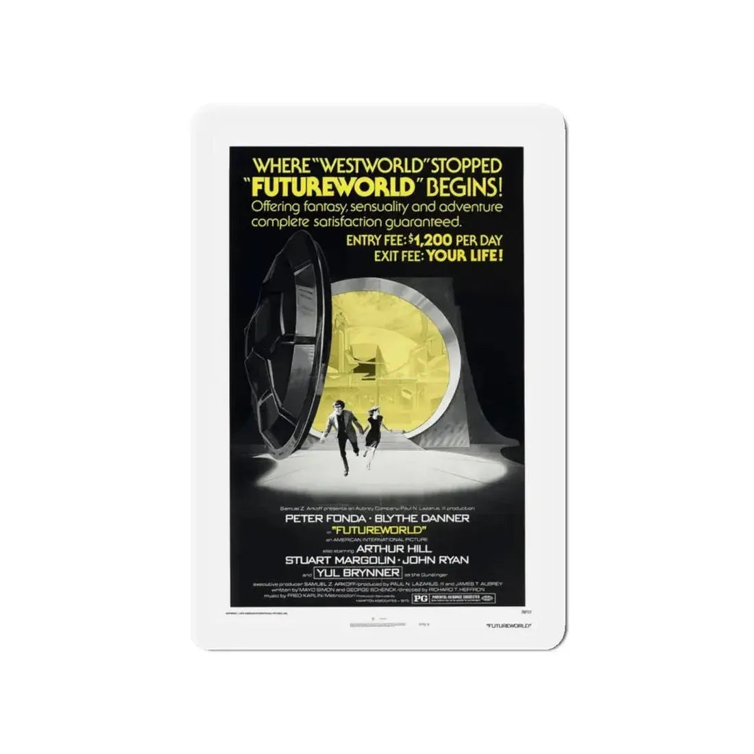 FUTUREWORLD (2) 1976 Movie Poster - Refrigerator Magnet - The Sticker Space