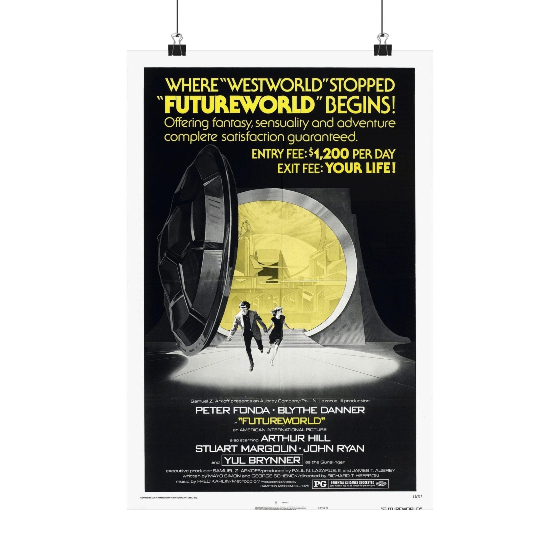 FUTUREWORLD (2) 1976 - Paper Movie Poster-12″ x 18″-The Sticker Space