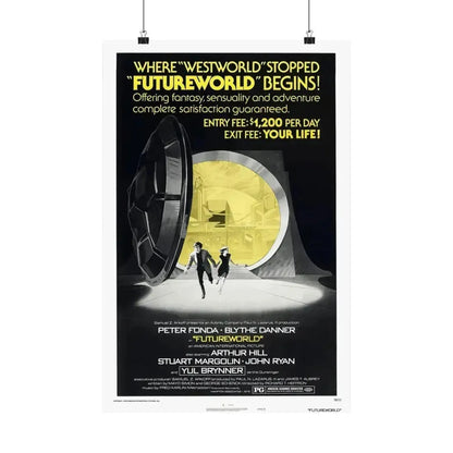 FUTUREWORLD (2) 1976 - Paper Movie Poster 16″ x 24″ Matte - The Sticker Space