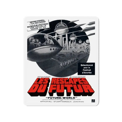 FUTUREWORLD (FRENCH 2) 1976 Movie Poster - Refrigerator Magnet 2 Inch - The Sticker Space