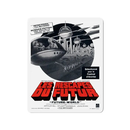 FUTUREWORLD (FRENCH 2) 1976 Movie Poster - Refrigerator Magnet 3 Inch - The Sticker Space