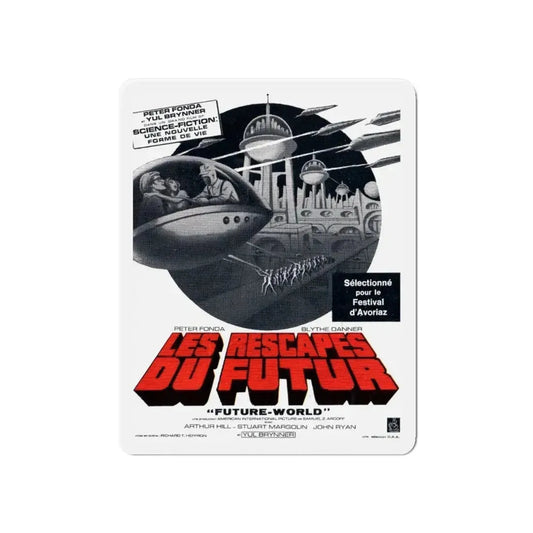 FUTUREWORLD (FRENCH 2) 1976 Movie Poster - Refrigerator Magnet 6 Inch - The Sticker Space