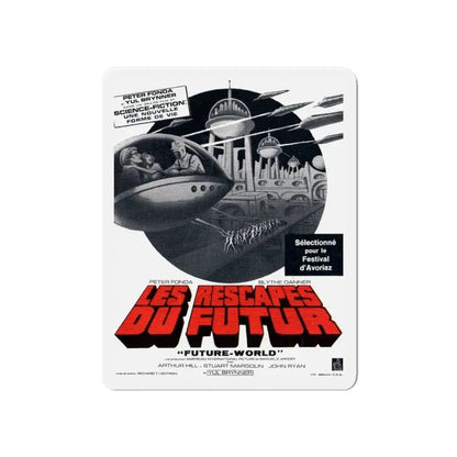 FUTUREWORLD (FRENCH 2) 1976 Movie Poster - Refrigerator Magnet 6 Inch - The Sticker Space