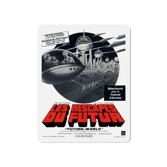 FUTUREWORLD (FRENCH 2) 1976 Movie Poster - Refrigerator Magnet 6 Inch - The Sticker Space