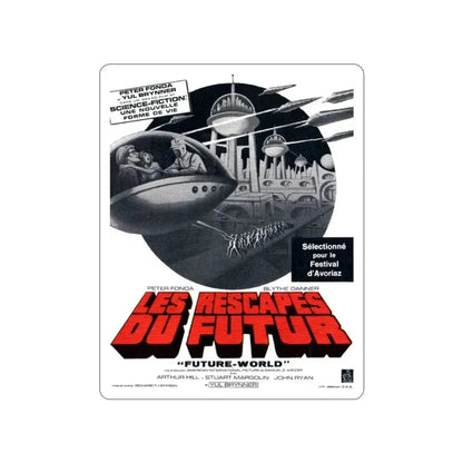 FUTUREWORLD (FRENCH 2) 1976 Movie Poster STICKER Vinyl Die-Cut Decal 2 Inch - The Sticker Space