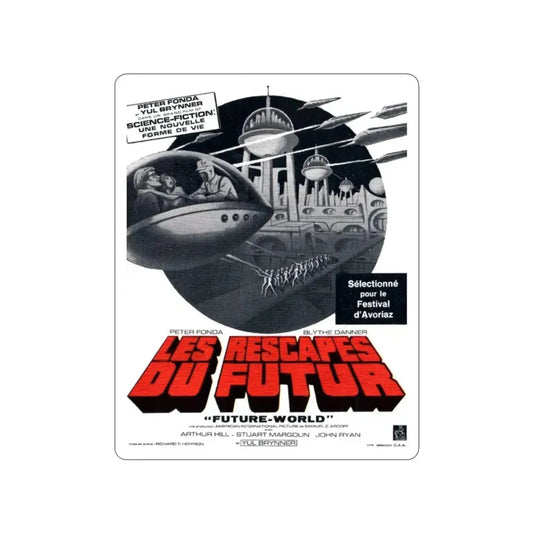 FUTUREWORLD (FRENCH 2) 1976 Movie Poster STICKER Vinyl Die-Cut Decal 2 Inch - The Sticker Space