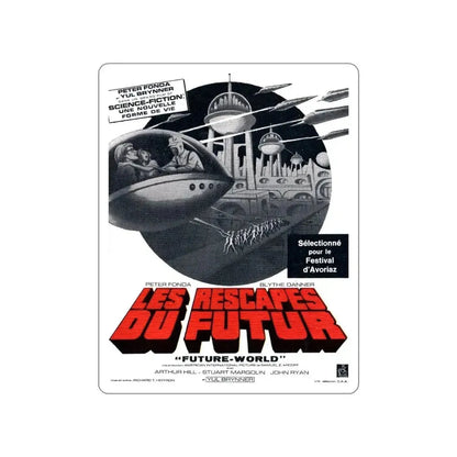 FUTUREWORLD (FRENCH 2) 1976 Movie Poster STICKER Vinyl Die-Cut Decal 5 Inch - The Sticker Space