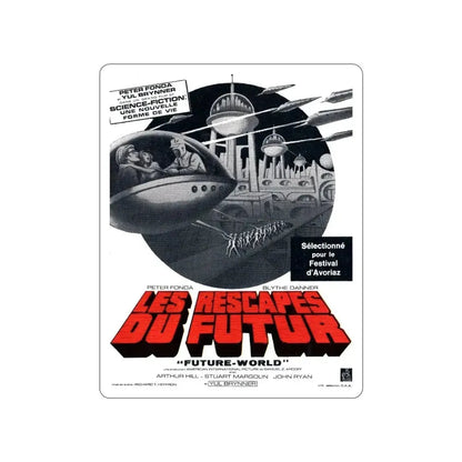 FUTUREWORLD (FRENCH 2) 1976 Movie Poster STICKER Vinyl Die-Cut Decal - The Sticker Space