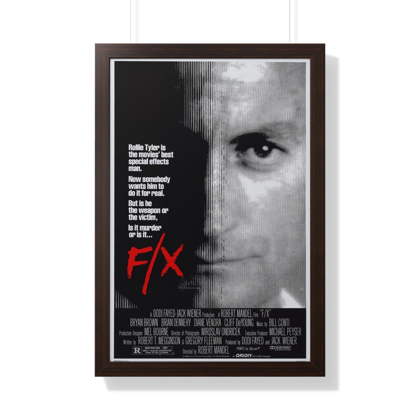 FX MURDER BY ILLUSION 1986 - Framed Movie Poster-20" x 30"-The Sticker Space