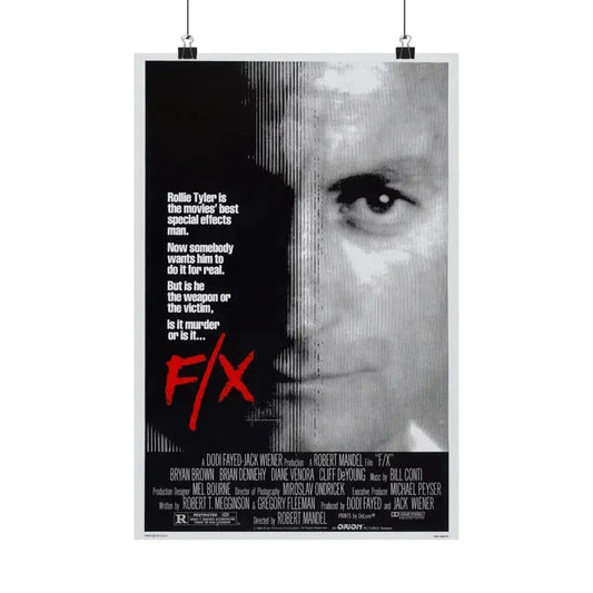 FX MURDER BY ILLUSION 1986 - Paper Movie Poster 12″ x 18″ Matte - The Sticker Space