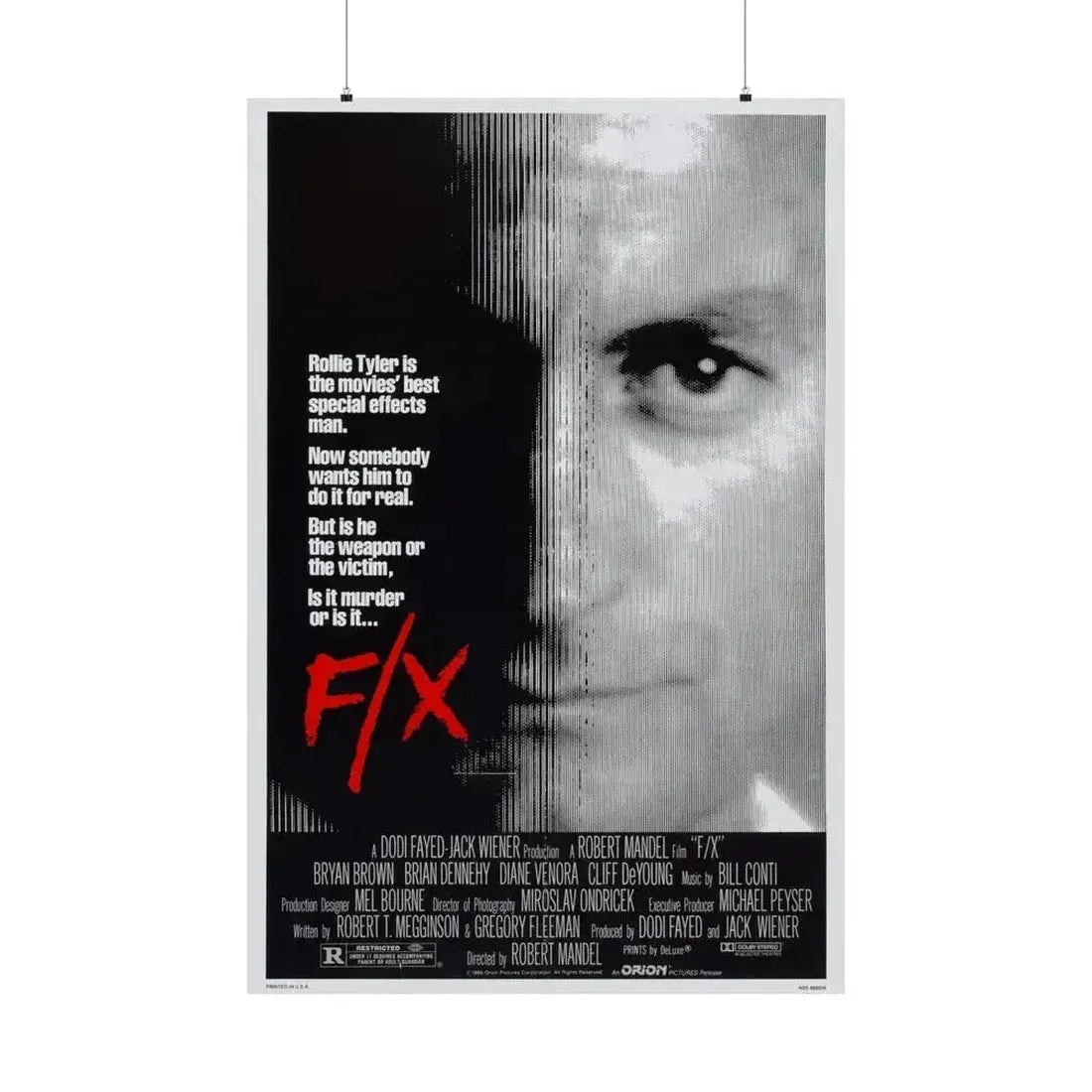 FX MURDER BY ILLUSION 1986 - Paper Movie Poster 36" x 54" Matte - The Sticker Space
