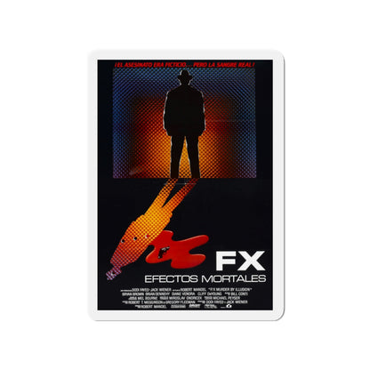 FX MURDER BY ILLUSION (FRENCH) 1986 Movie Poster - Die-Cut Magnet-3" x 3"-The Sticker Space