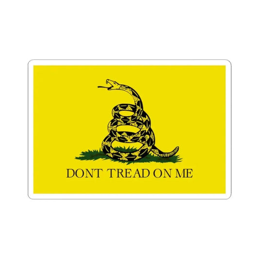 Gadsden flag (United States) STICKER Vinyl Kiss-Cut Decal 2 Inch White - The Sticker Space