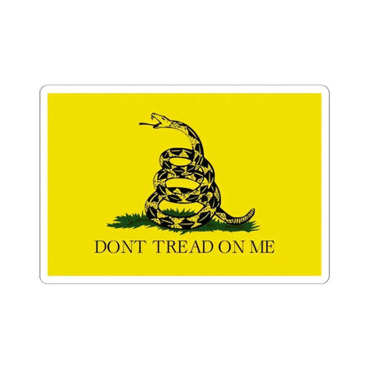 Gadsden flag (United States) STICKER Vinyl Kiss-Cut Decal 6 Inch White - The Sticker Space