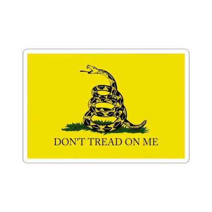 Gadsden flag with apostrophe (United States) STICKER Vinyl Kiss-Cut Decal 3 Inch White - The Sticker Space