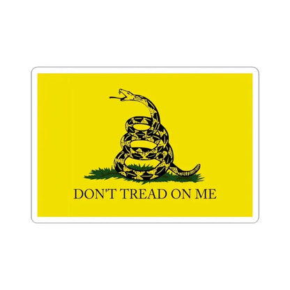 Gadsden flag with apostrophe (United States) STICKER Vinyl Kiss-Cut Decal 4 Inch White - The Sticker Space