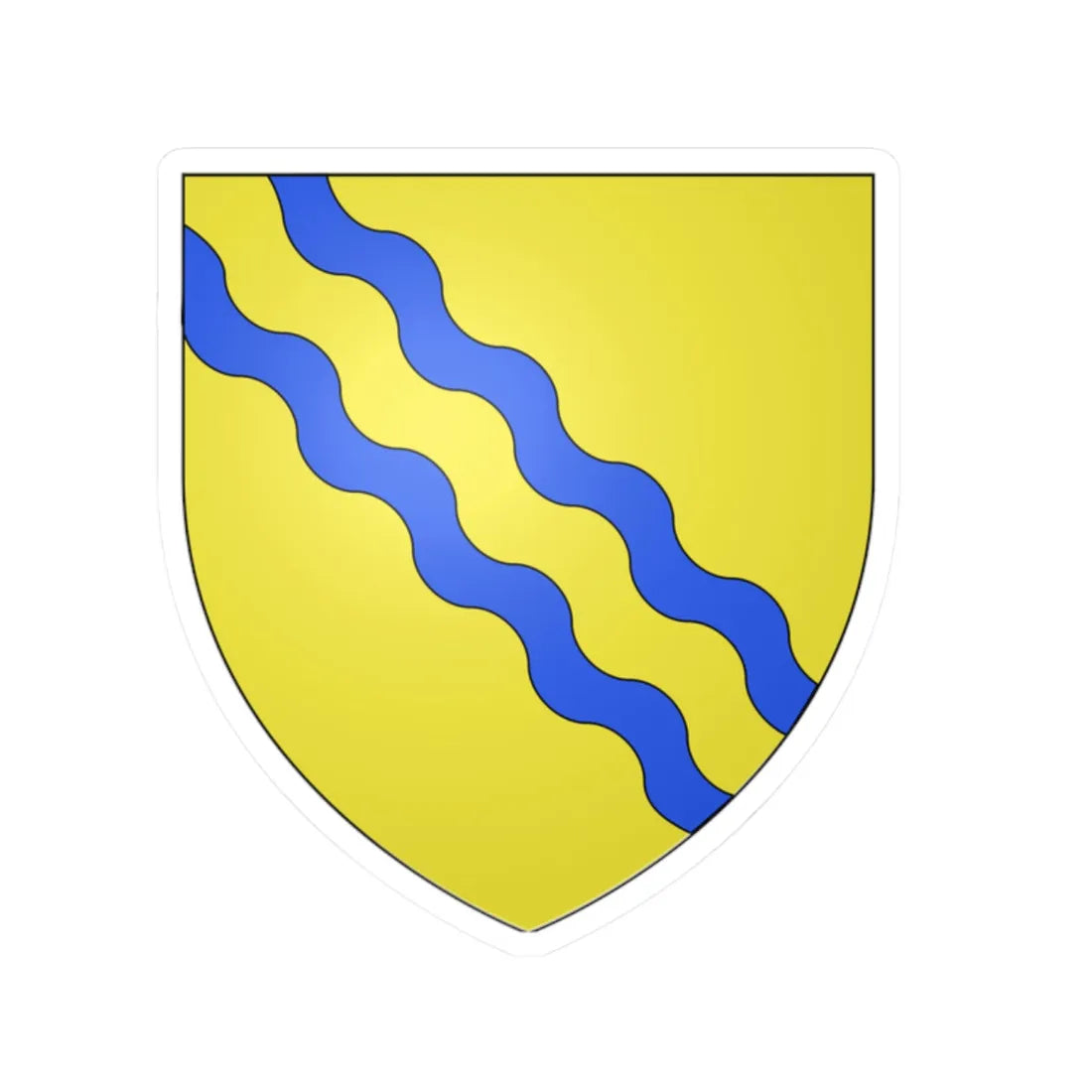 Gaetani CoA (Italy) (Coat of Arms) STICKER Vinyl Kiss-Cut Decal 2 Inch White - The Sticker Space