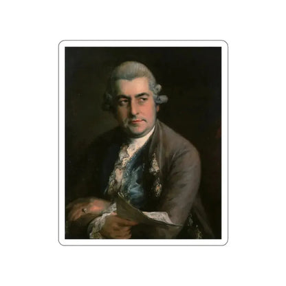 GAINSBOROUGH, Thomas - Johann Christian Bach (Artwork) STICKER Vinyl Die-Cut Decal White Die-Cut 2 Inch - The Sticker Space