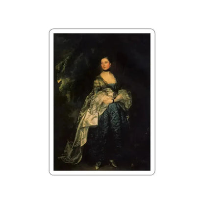 GAINSBOROUGH, Thomas - Lady Alston (Artwork) STICKER Vinyl Die-Cut Decal White Die-Cut 3 Inch - The Sticker Space