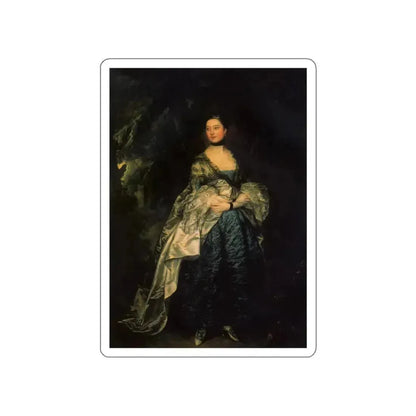 GAINSBOROUGH, Thomas - Lady Alston (Artwork) STICKER Vinyl Die-Cut Decal White Die-Cut 4 Inch - The Sticker Space