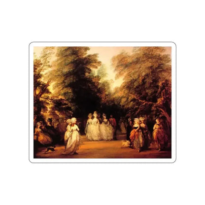 GAINSBOROUGH, Thomas - The Mall (Artwork) STICKER Vinyl Die-Cut Decal White Die-Cut 3 Inch - The Sticker Space