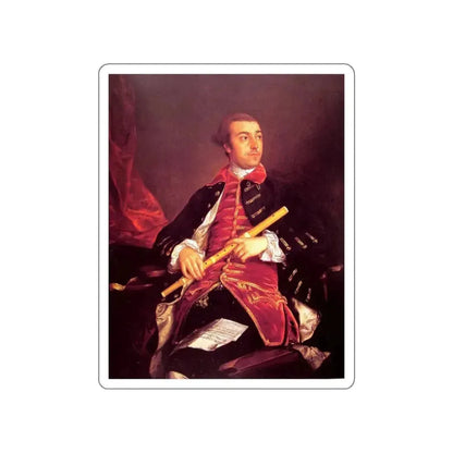 GAINSBOROUGH, Thomas - William Wollaston (Artwork) STICKER Vinyl Die-Cut Decal White Die-Cut 6 Inch - The Sticker Space