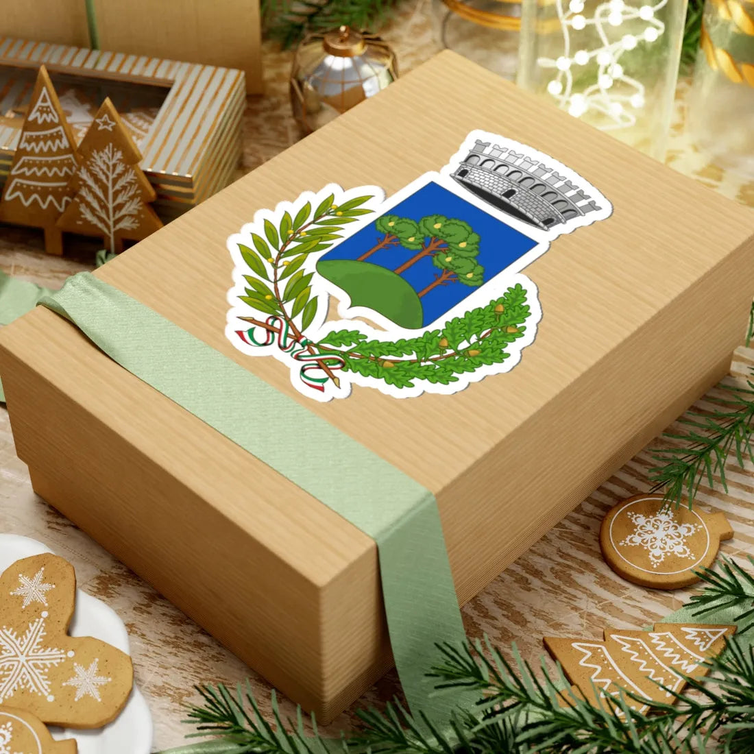 Gaiole in Chianti-Stemma (Italy) (Coat of Arms) STICKER Vinyl Kiss-Cut Decal - The Sticker Space