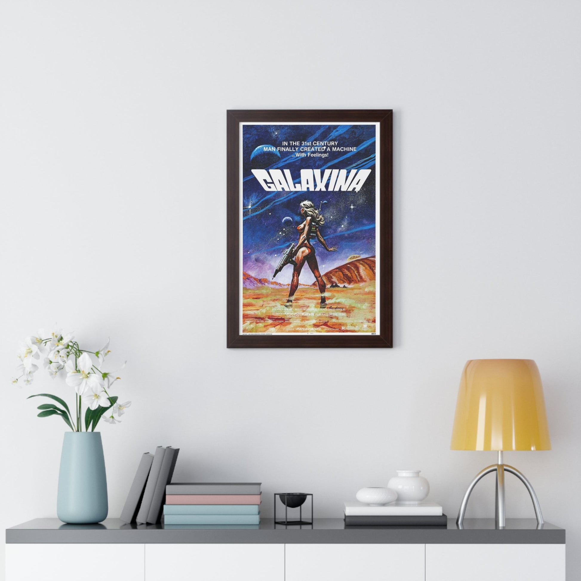 GALAXINA 1980 - Framed Movie Poster-The Sticker Space