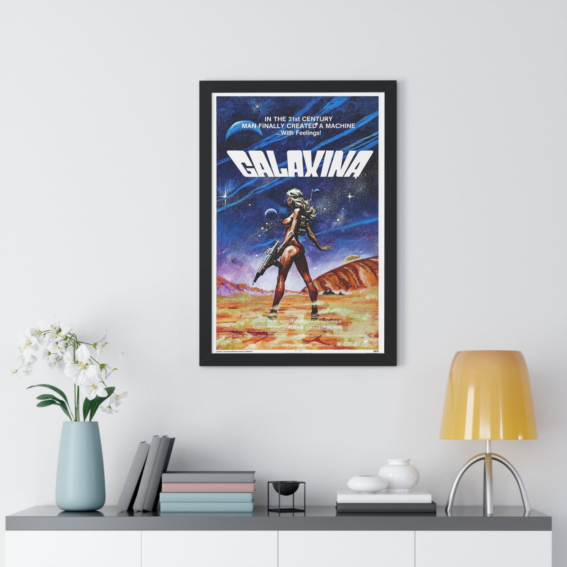 GALAXINA 1980 - Framed Movie Poster-The Sticker Space