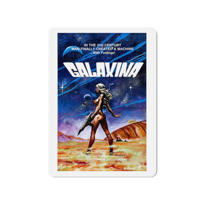 GALAXINA 1980 Movie Poster - Die-Cut Magnet-2" x 2"-The Sticker Space