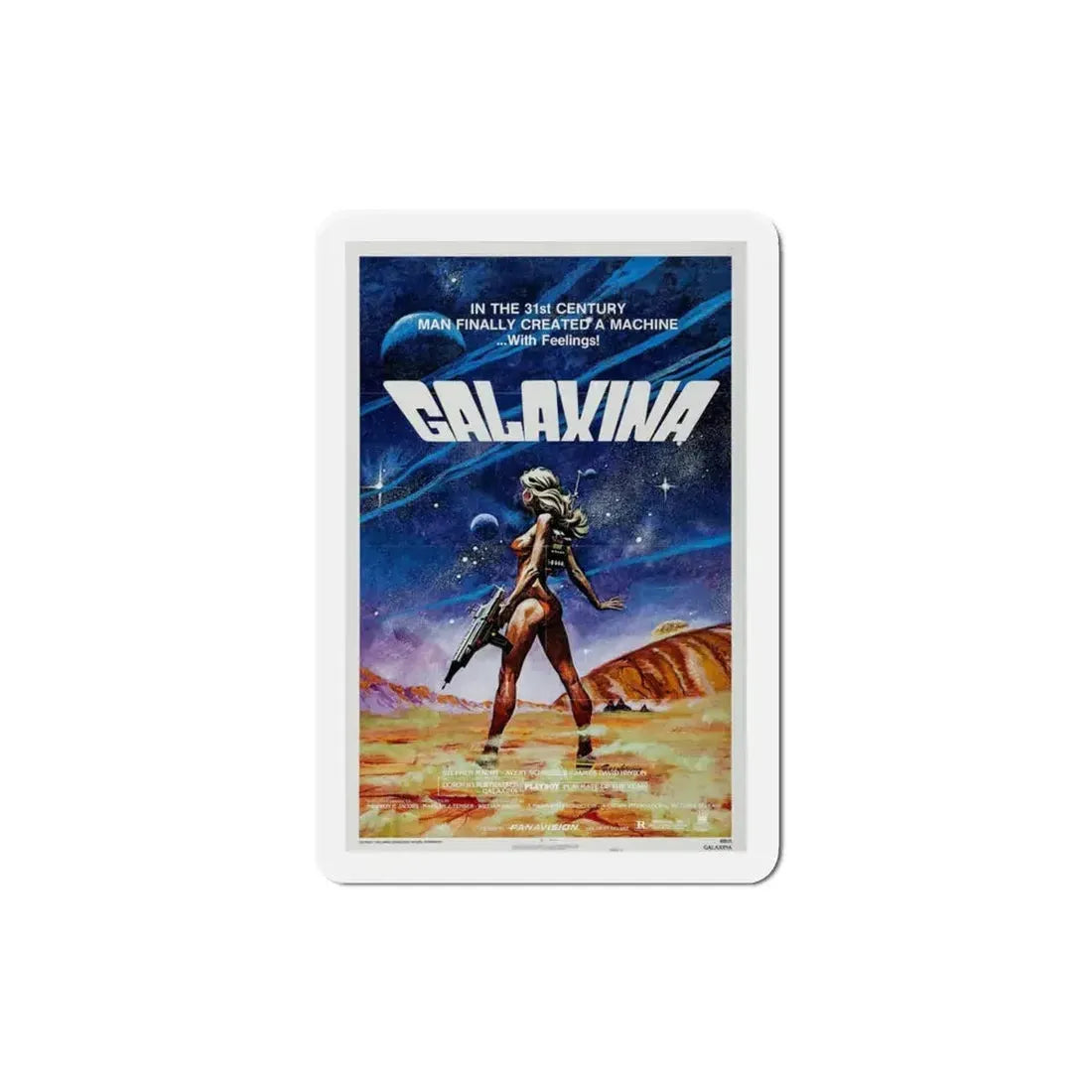 Galaxina 1980 Movie Poster Refrigerator Magnet 3 Inch - The Sticker Space