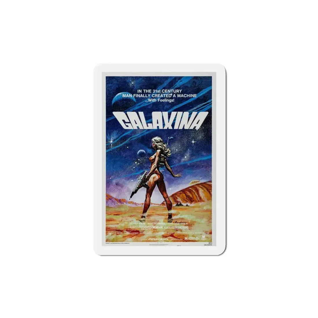Galaxina 1980 Movie Poster Refrigerator Magnet 4 Inch - The Sticker Space