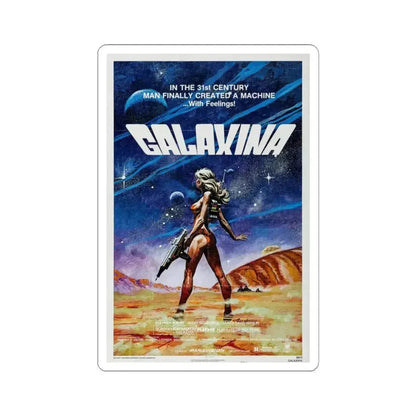 Galaxina 1980 Movie Poster - STICKER Vinyl Kiss-Cut Decal 6 Inch White - The Sticker Space