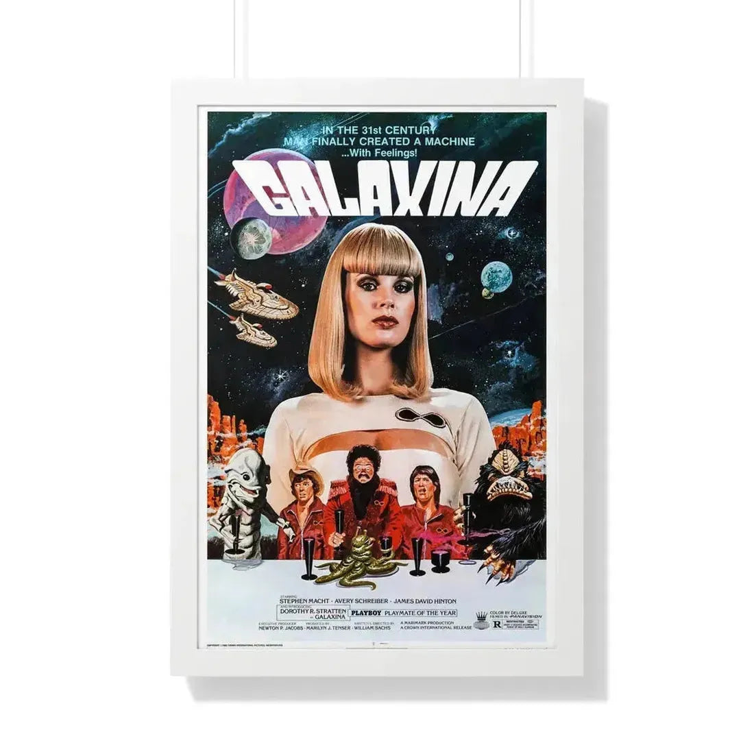 GALAXINA (2) 1980 - Framed Movie Poster 20" x 30" White - The Sticker Space