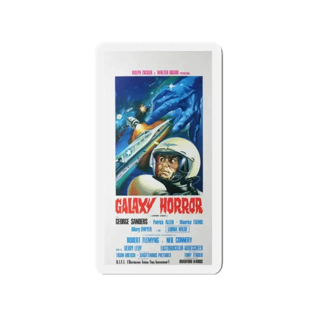 GALAXY HORROR 1969 Movie Poster - Refrigerator Magnet 2 Inch - The Sticker Space