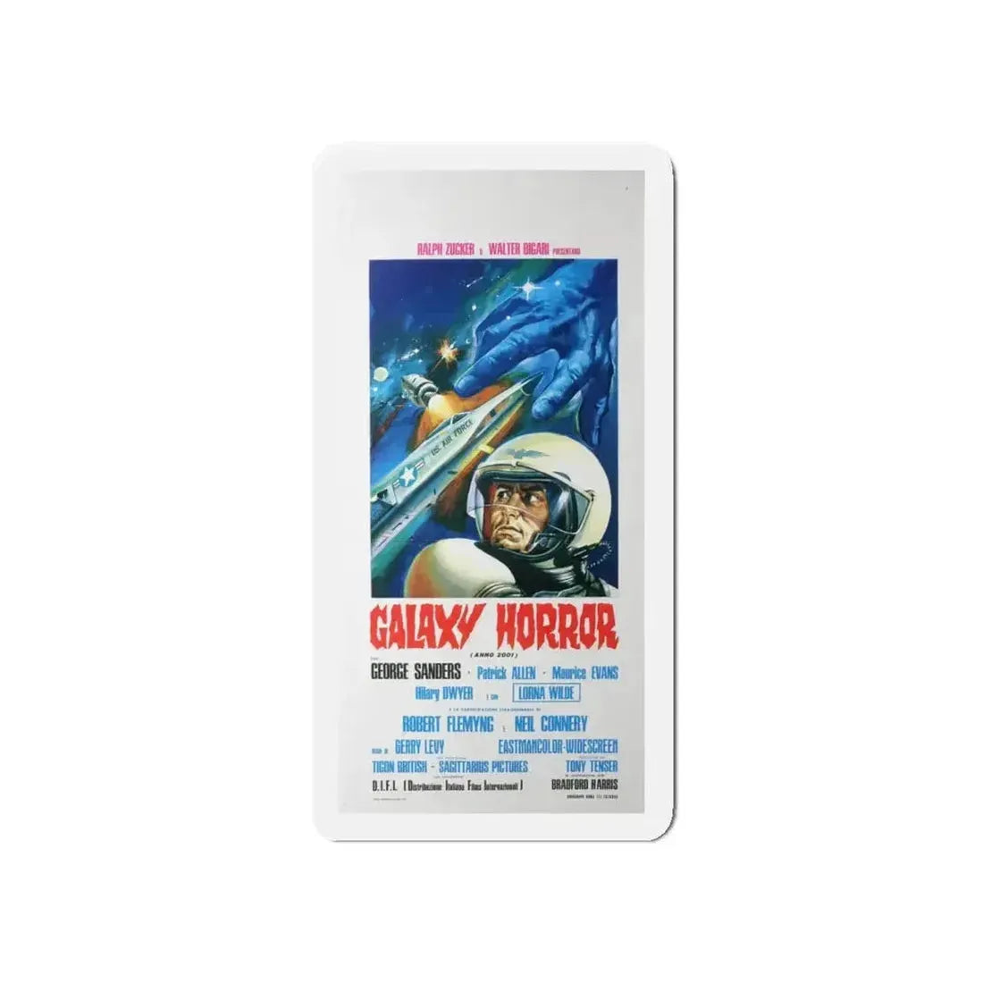 GALAXY HORROR 1969 Movie Poster - Refrigerator Magnet - The Sticker Space