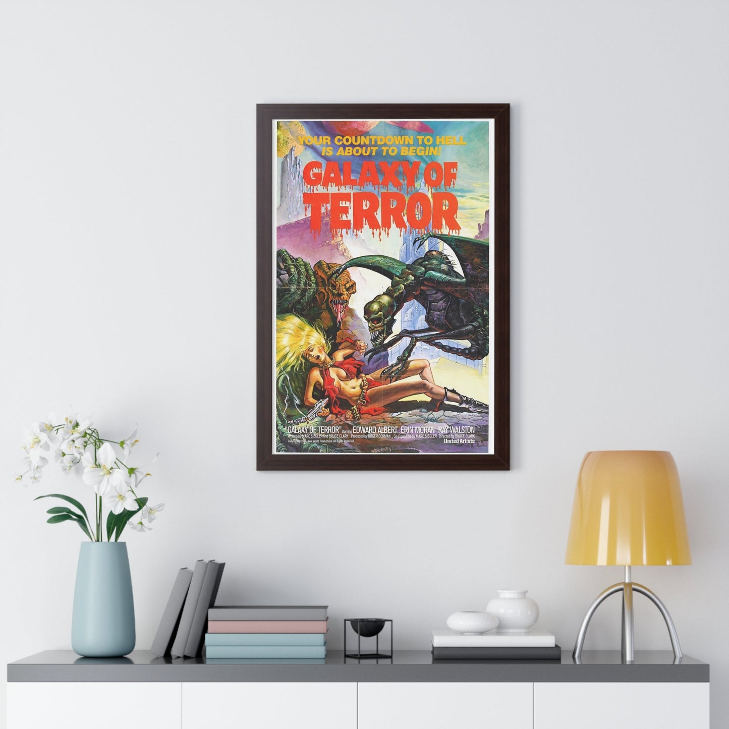 GALAXY OF TERROR 1981 - Framed Movie Poster-The Sticker Space